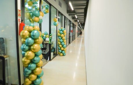5D8A9173 Chennai Development Center office interiors decorated for Longshore Labs inauguration.